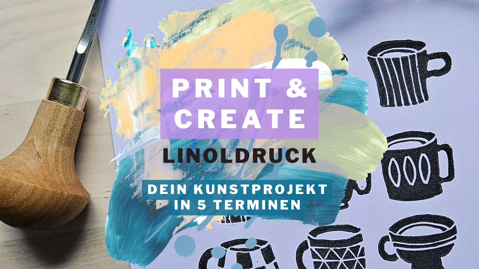 Print & Create: dein Linoldruckprojekt in 5 Terminen BALOU
