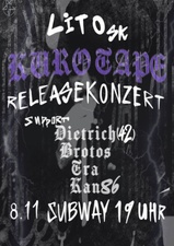 LITO Releasekonzert "Kuro Tape" (Lito.Sk + Support)