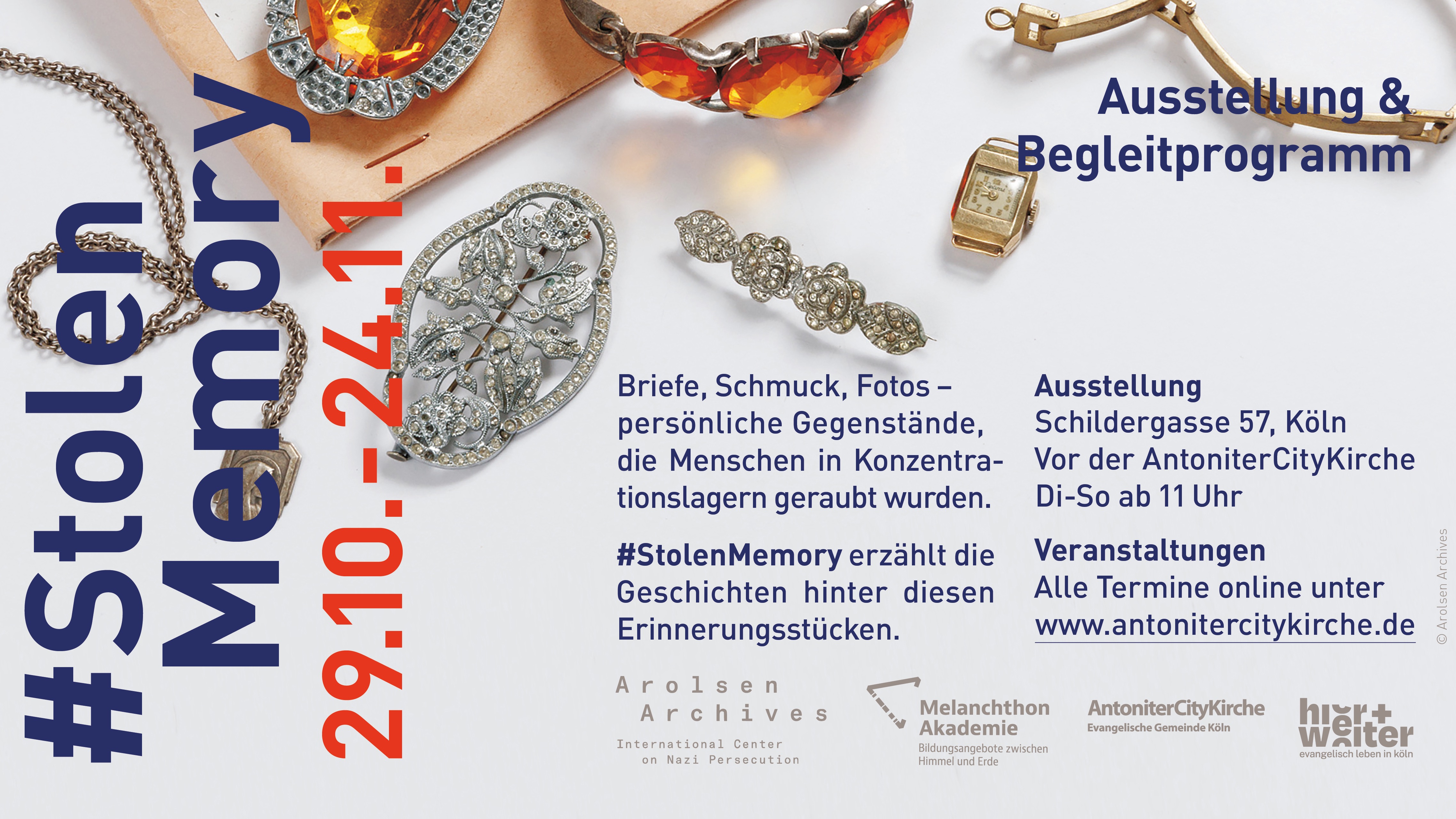 #StolenMemory – Ausstellung & Begleitprogramm
