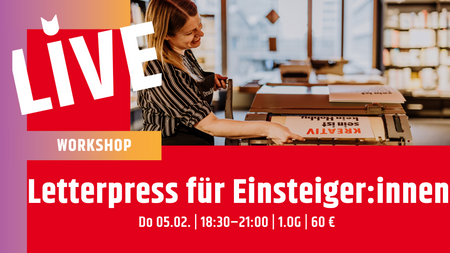 Workshop: Letterpress für Einsteiger:innen