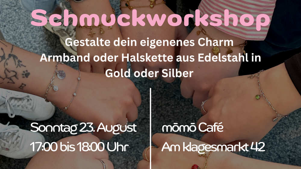 Charm Schmuck Workshop im mōmō Café Hannover 23. August