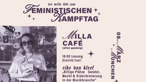 Rike van Kleef - „Billige Plätze - Gender, Macht und Diskriminierung in der Musikbranche“ - Lesung