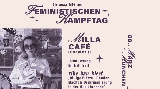 Rike van Kleef - „Billige Plätze - Gender, Macht und Diskriminierung in der Musikbranche“ - Lesung