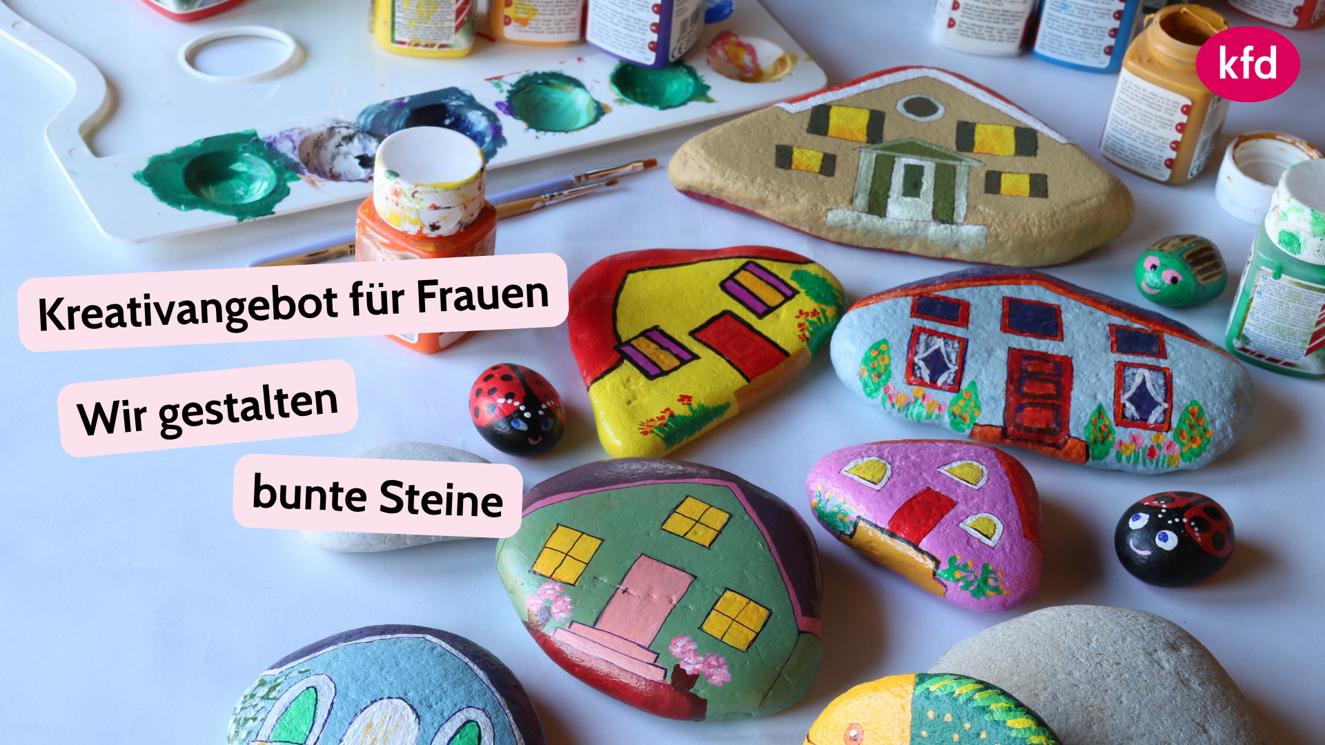 Kreativer Abend für Frauen: Steine bemalen