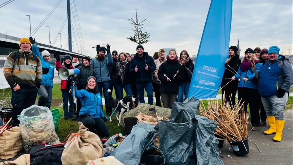Neujahrs-Cleanup am Rhein