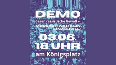 Demo gegen rassistische Gewalt - Moosach war kein Einzelfall