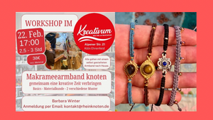 MicroMakramee Vermittlung von Basics zum Knoten von Armbändern