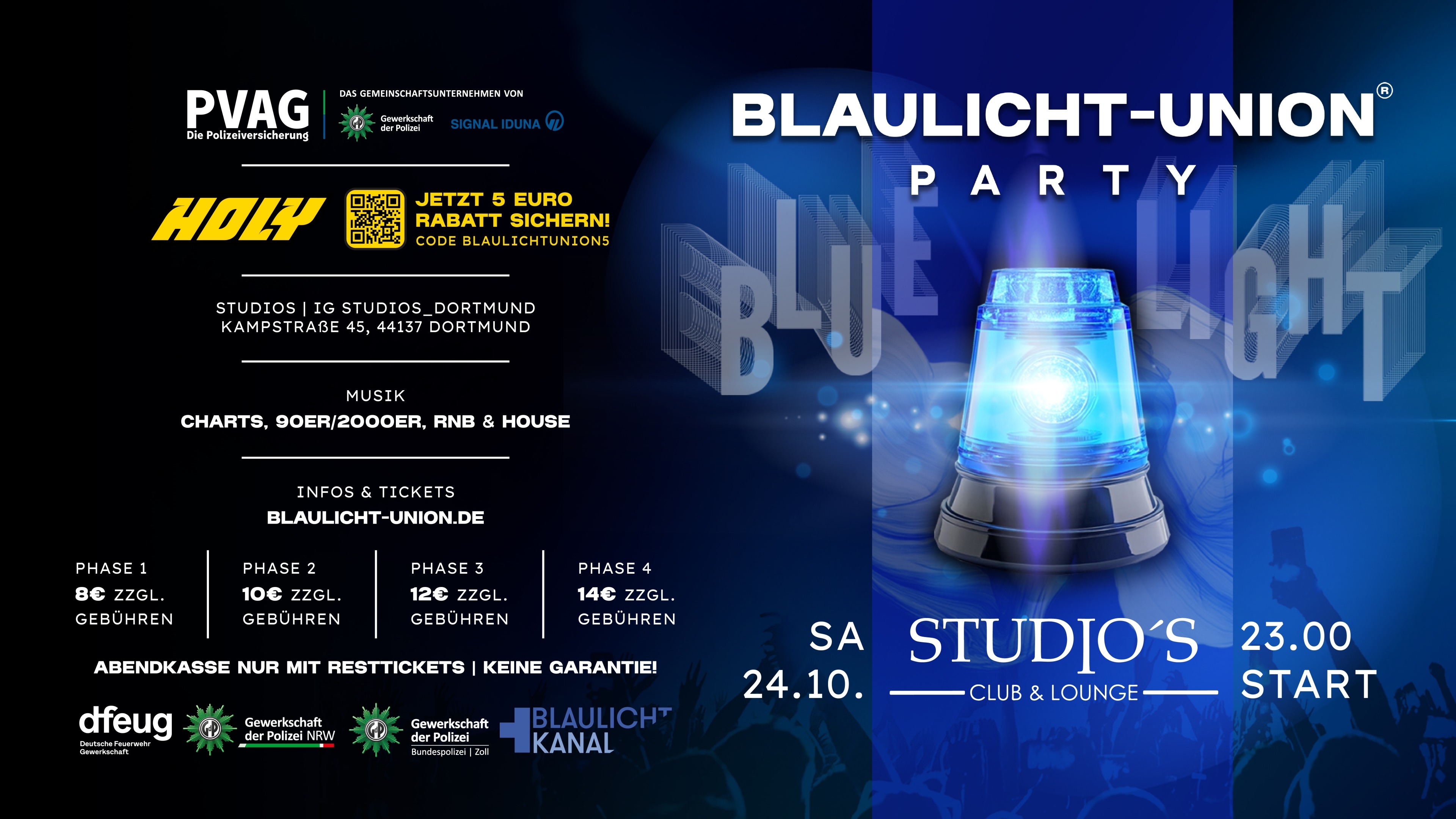 Blaulicht-Union Party - Dortmund