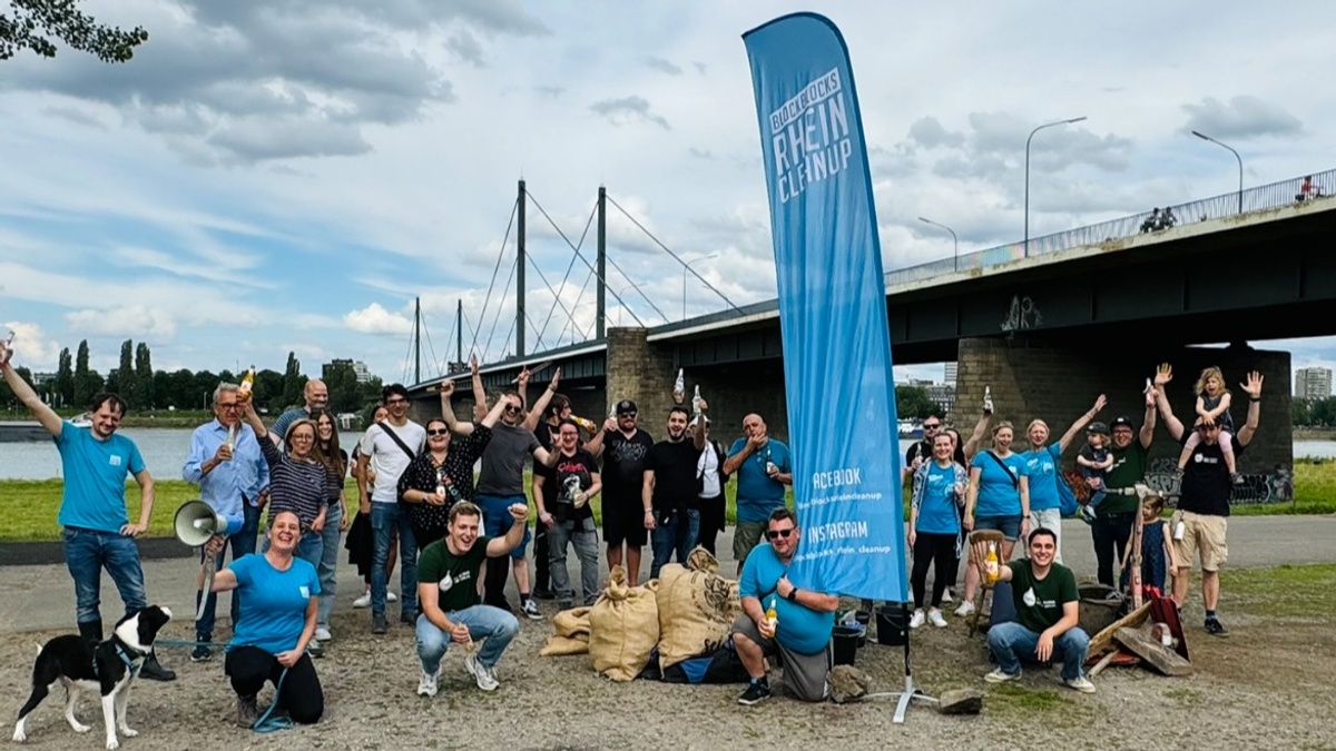 Glühwein Cleanup am Rhein