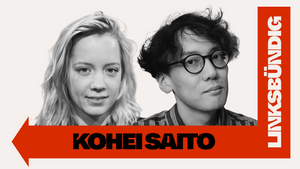 „linksbündig“-Buchpremiere mit Kohei Saito
