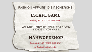 Escape Game und Näh-Workshop