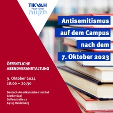 Regionalforum Südwest: Antisemitismus auf dem Campus nach dem 7. Oktober 2023