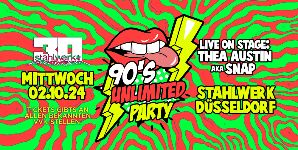 90's Unlimited Party mit Thea Austin aka SNAP live