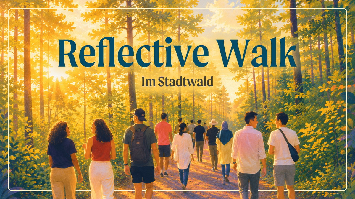 Titelbild der Veranstaltung Reflective Walk im Stadtwald 🍃