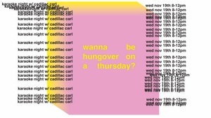 karaoke night w/cadillac carl