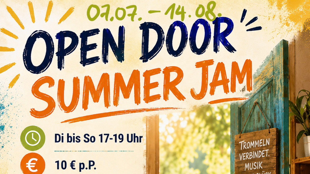 Open Door 🎶🪘 Summer Jam • Täglich Trommeln
