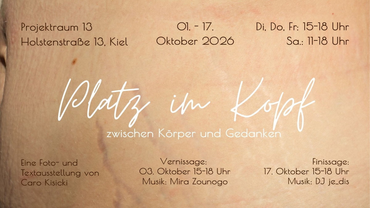 Titelbild der Veranstaltung PLATZ IM KOPF - zwischen Körper und Gedanken