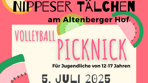 Volleyball-Picknick von und für Jugendliche im Nippeser Tälchen