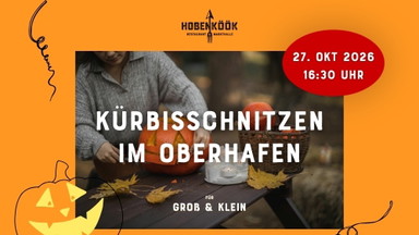 Kürbisschnitzen für die ganze Familie im Oberhafen