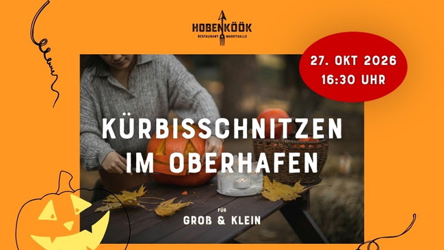 Kürbisschnitzen für die ganze Familie im Oberhafen