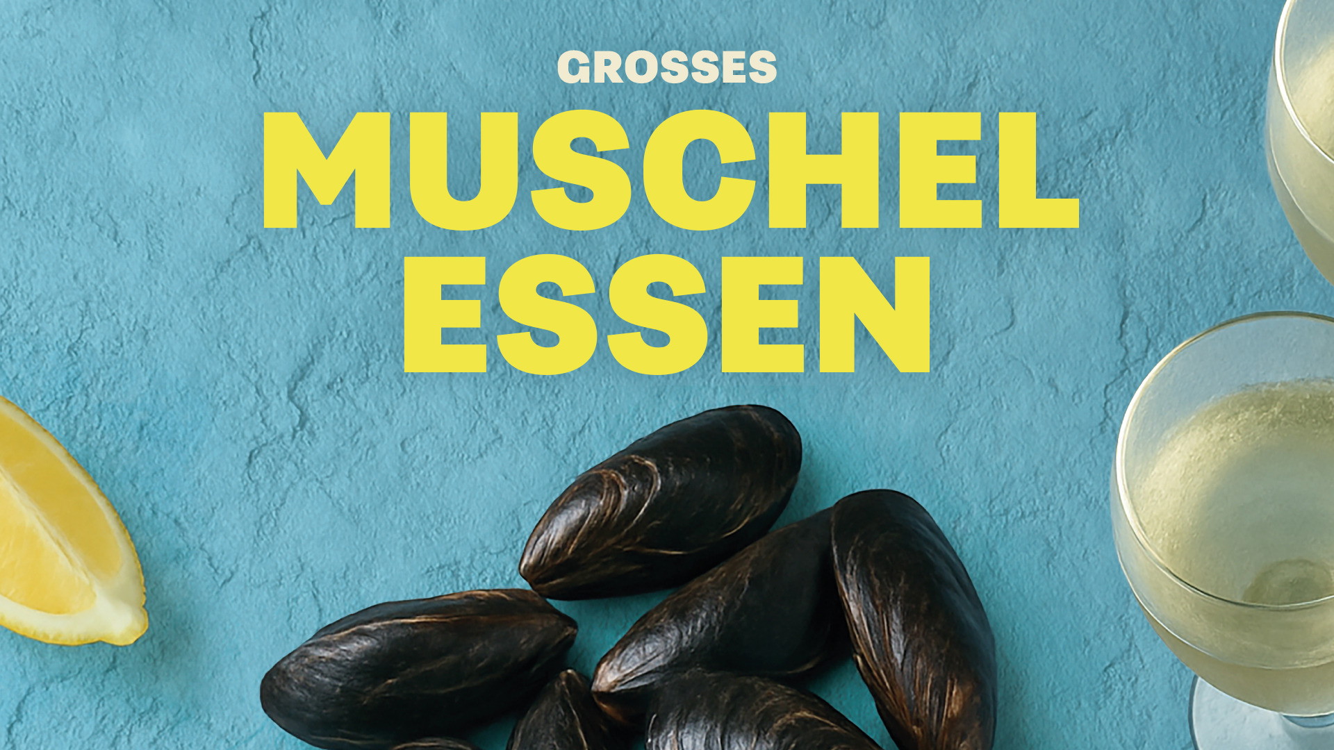 Grosses Muschelessen