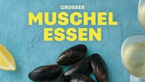 Grosses Muschelessen