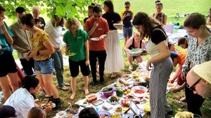 Veganes mitbring Picknick