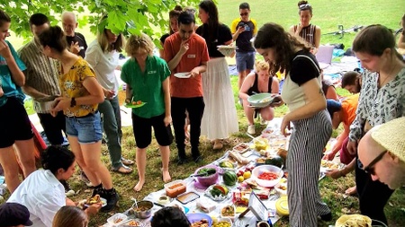Veganes mitbring Picknick