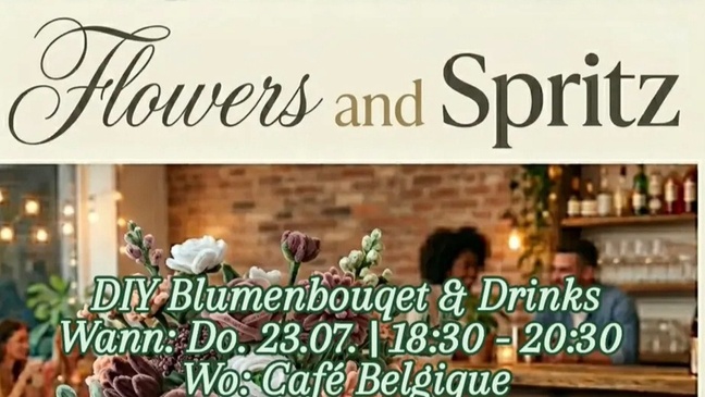 Flowers & Spritz DIY Night Passion Flowers × Café Belgique