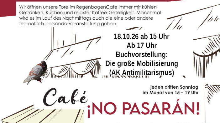 "Café ¡No Pasarán!" - im RegenbogenCafé