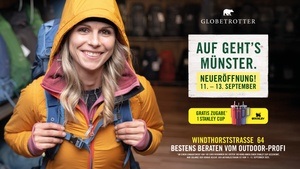 Globetrotter Neueröffnung in der Windthorststraße