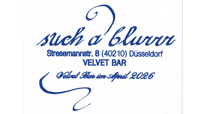 Velvet Bar m/ such a blurr