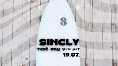 Sincly Surfboard Test Tag