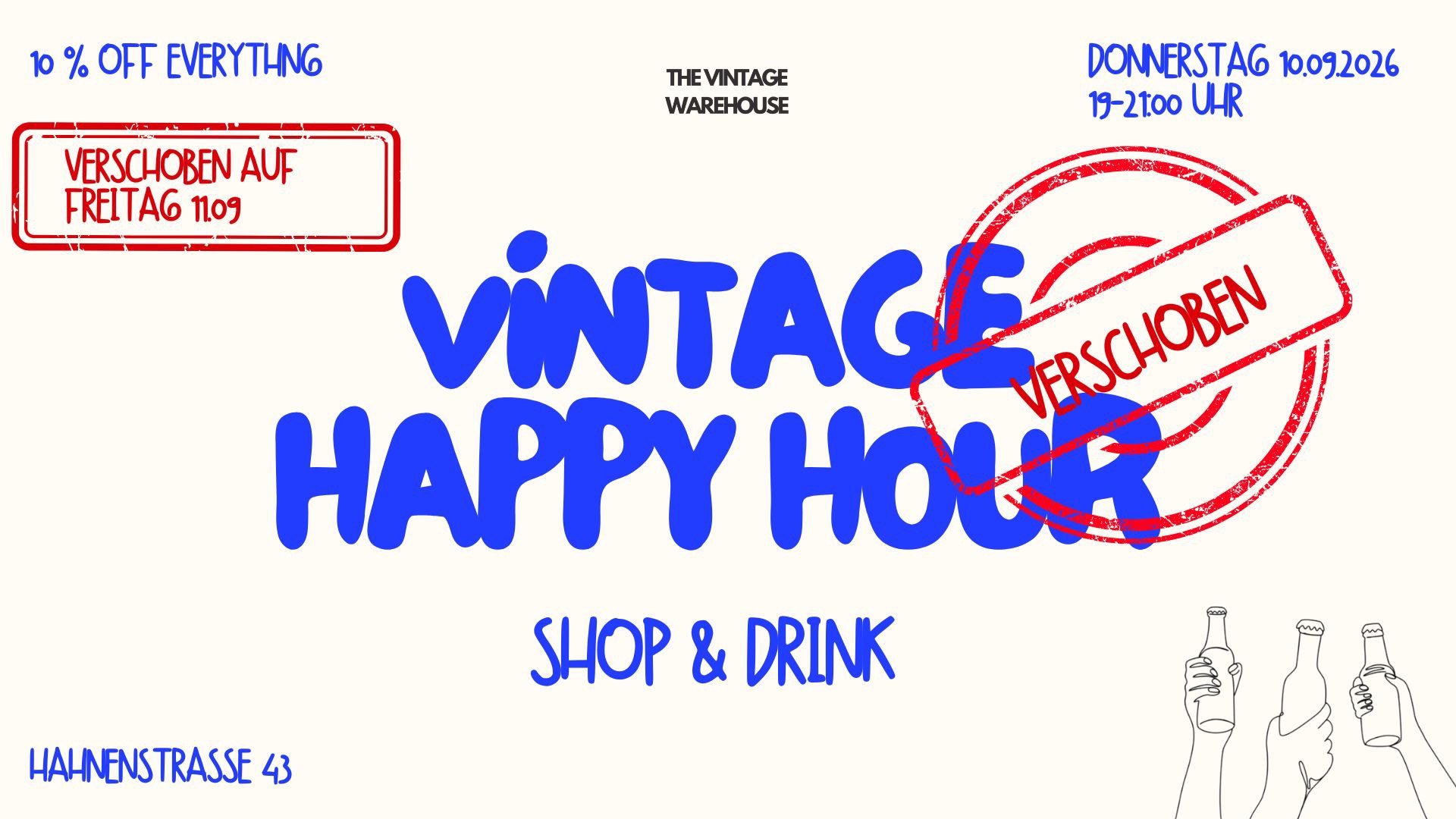 Vintage Happy Hour - NEW DATE FRIDAY 11.09