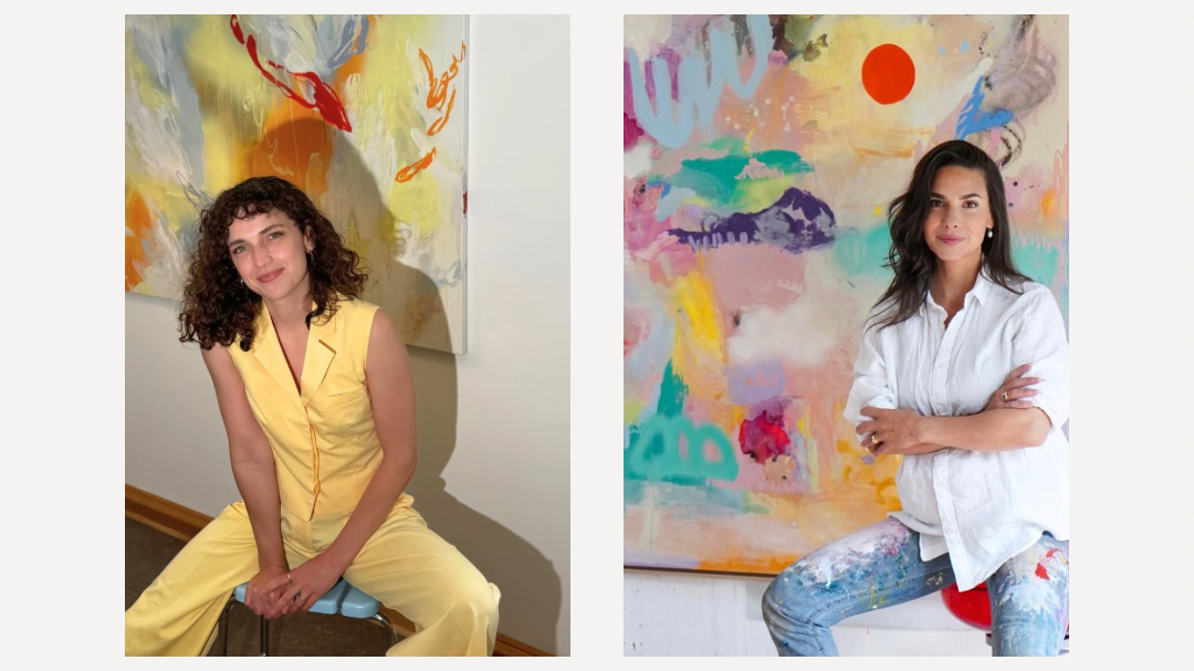 Ausstellung & Vernissage // Abstrakte Kunst von Laura Schoch & Vivien Boidol