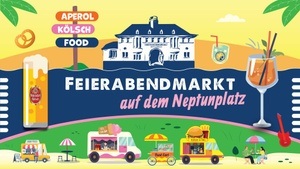 Feierabendmarkt auf dem Neptunplatz in Ehrenfeld