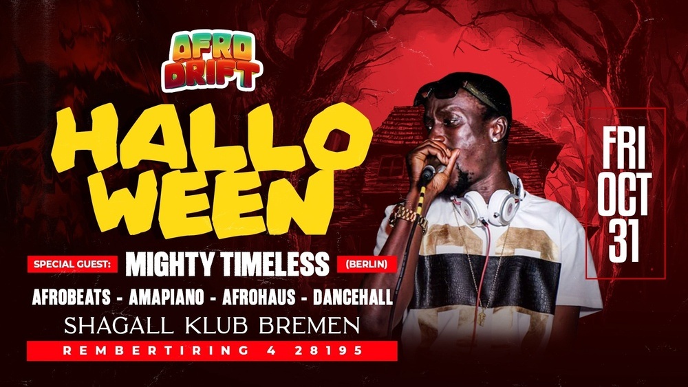 AFRO DRIFT HALLOWEEN – WHERE THE BEAT MEETS THE DARKNESS