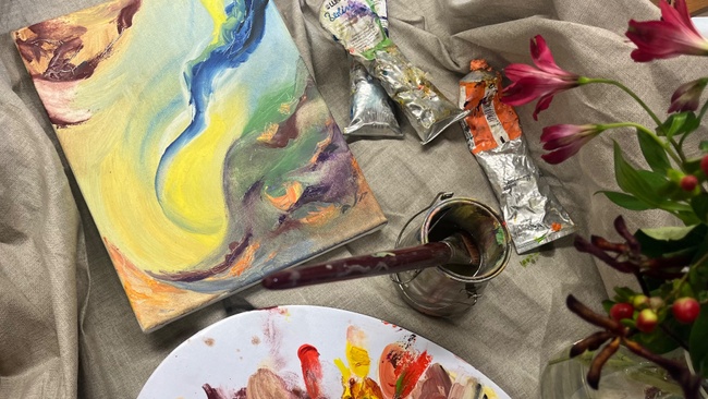 Ölmalerei Abstrakt Kunst Workshop Hamburg, JGA, Retreat