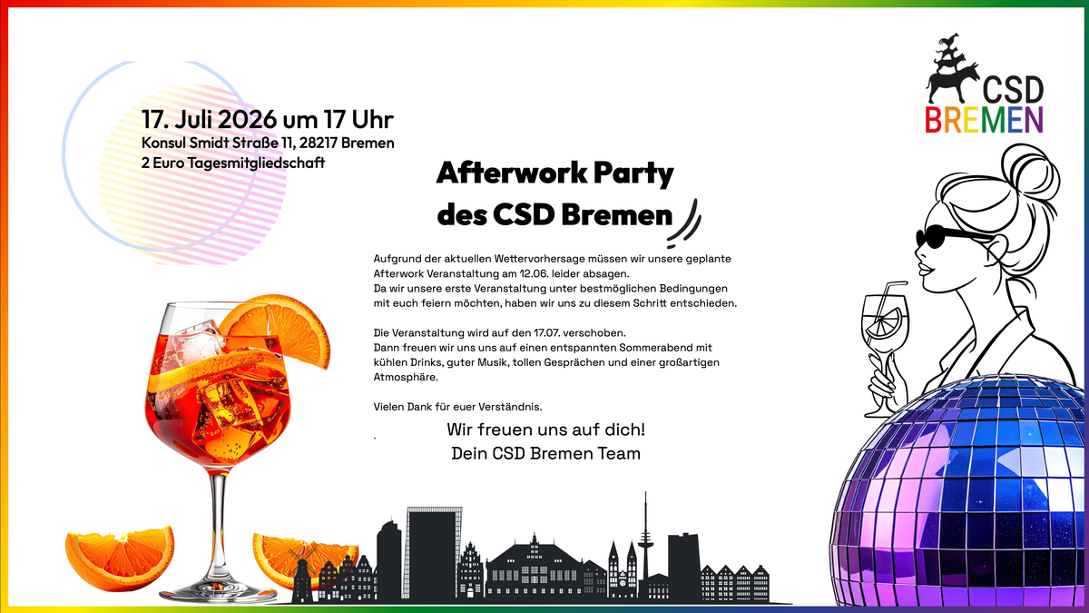 Afterwork Party - Gelände des CSD Bremen