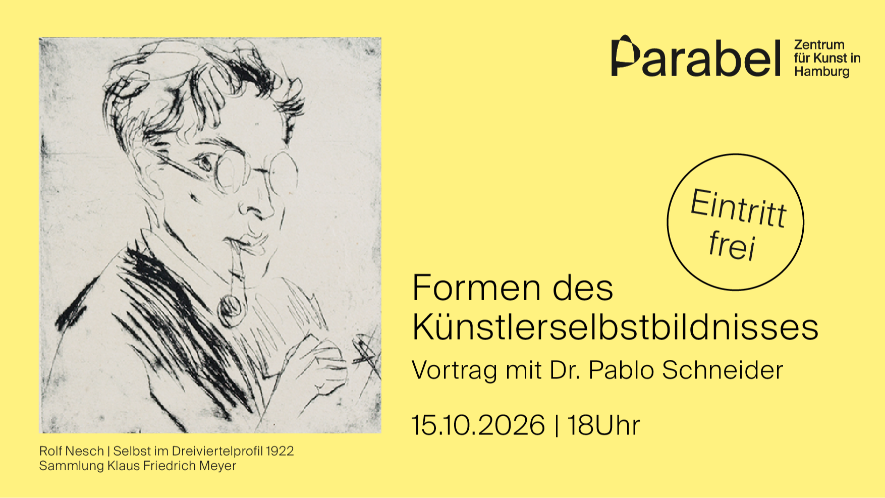 Formen des Künstlerselbstbildnisses |  Vortrag mit Dr. Pablo Schneider