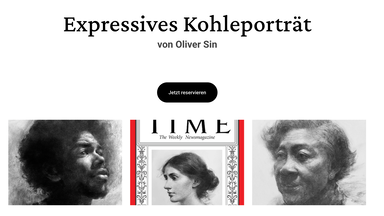 Expressives Kohleporträt w/ Oliver Sin