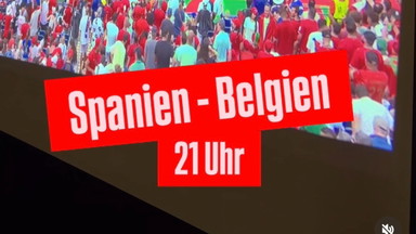 Fußball Spanien - Belgien umsonst & draußen