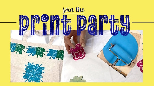 Printparty: Linocut for Textile Artistry