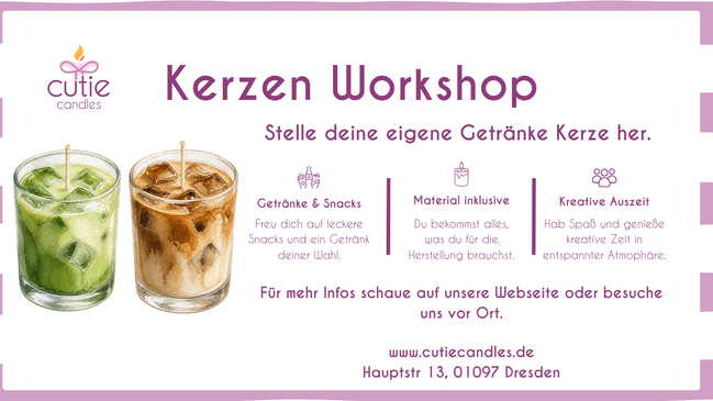 Getränke-Kerzen Workshop - Dein kreativer Abend