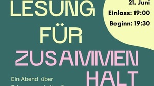 Lesung für Zusammenhalt
