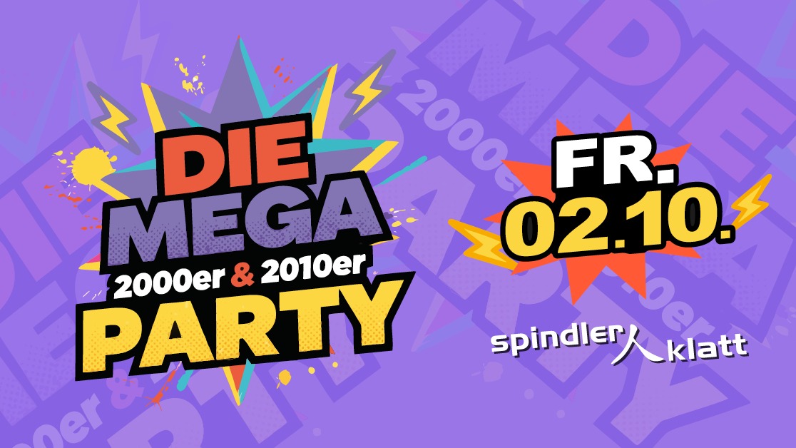 Titelbild der Veranstaltung Die Mega 2000er & 2010er Party