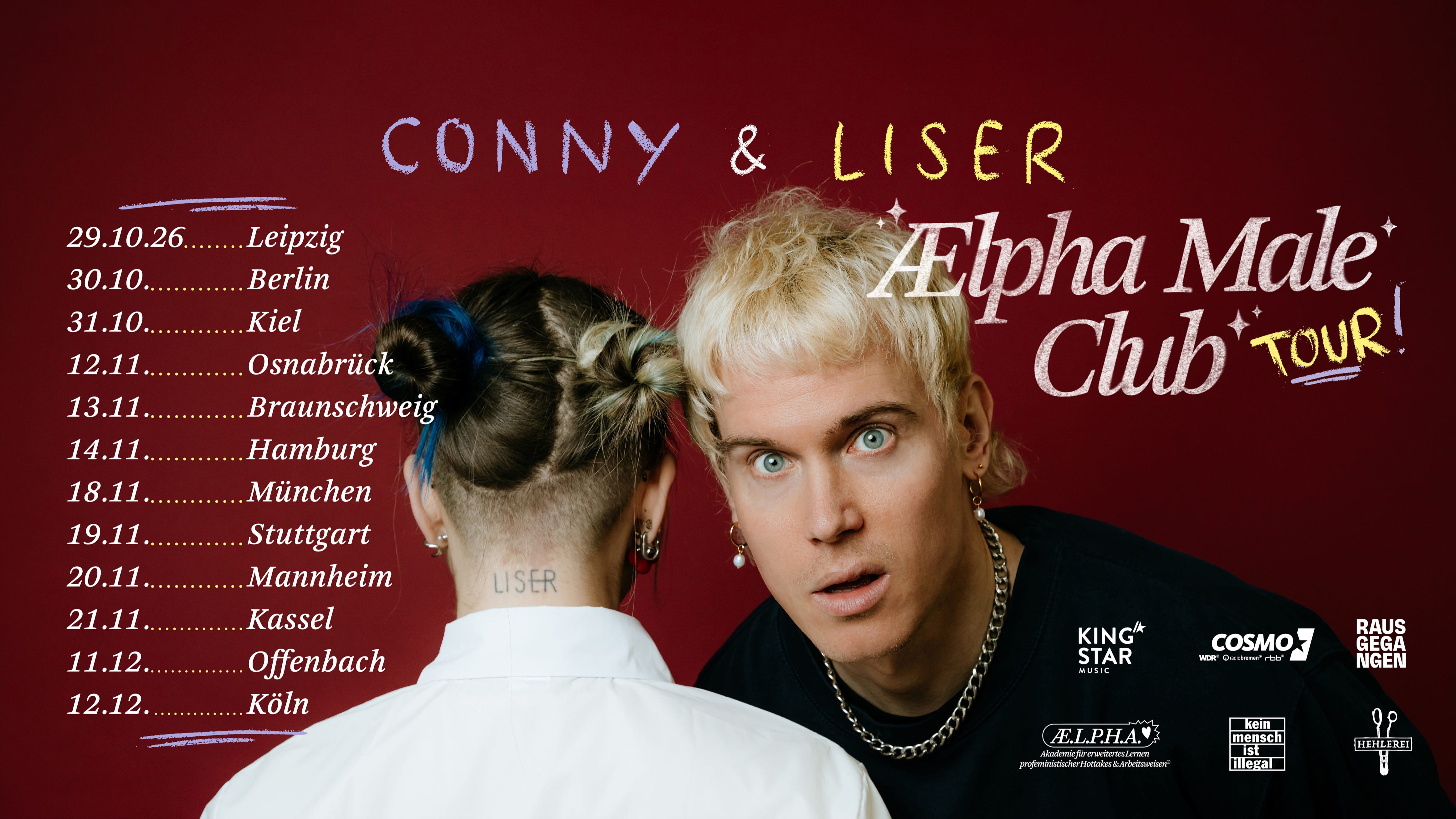 CONNY & Liser - Ælpha Male Club Tour 2026