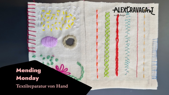 Mending Monday - Textilreparatur von Hand