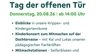 Tag der offenen Tür mit Kinder-Dachkonzert