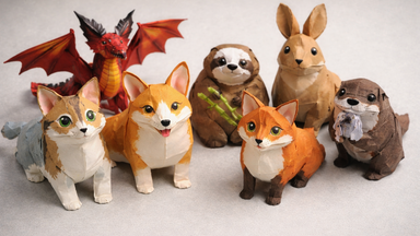 Tiere falten: Origami Schritt für Schritt